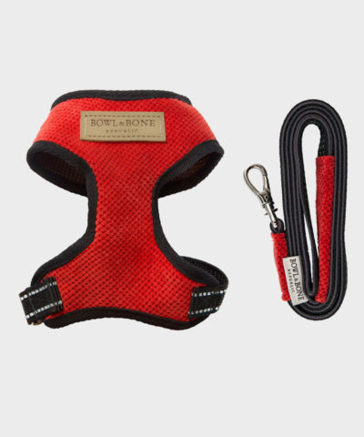 HUNDEGESCHIRR CANDY RED MIT LEINE VON BOWL AND BONE REPUBLIC