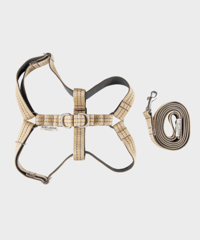 HUNDEGESCHIRR ACTIVE KHAKI MIT LEINE VON BOWL AND BONE REPUBLIC