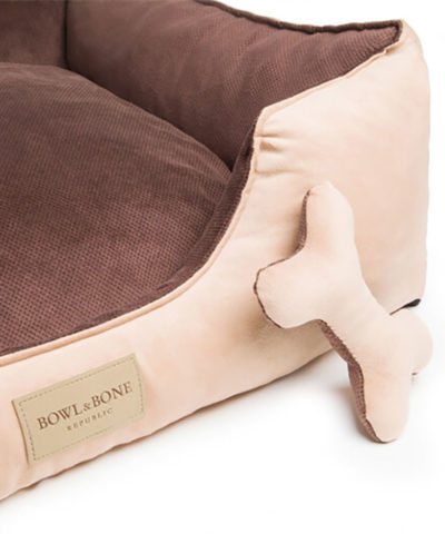 HUNDEBETT CLASSIC BRAUN VON BOWL AND BONE REPUBLIC