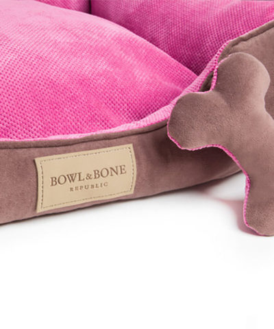 HUNDEBETT CLASSIC PINK VON BOWL AND BONE REPUBLIC