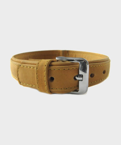 HUNDEHALSBAND BOSTON SAND/SAND VON DAS LEDERBAND