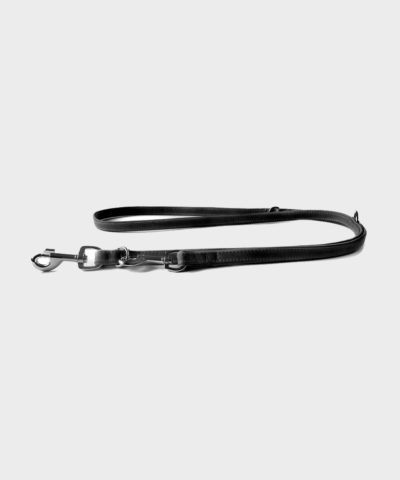 HUNDELEINE BOSTON SCHWARZ/SCHWARZ VON DAS LEDERBAND