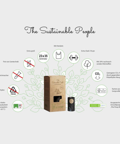Bio Hundekotbeutel mit Henkel | The Sustainable People